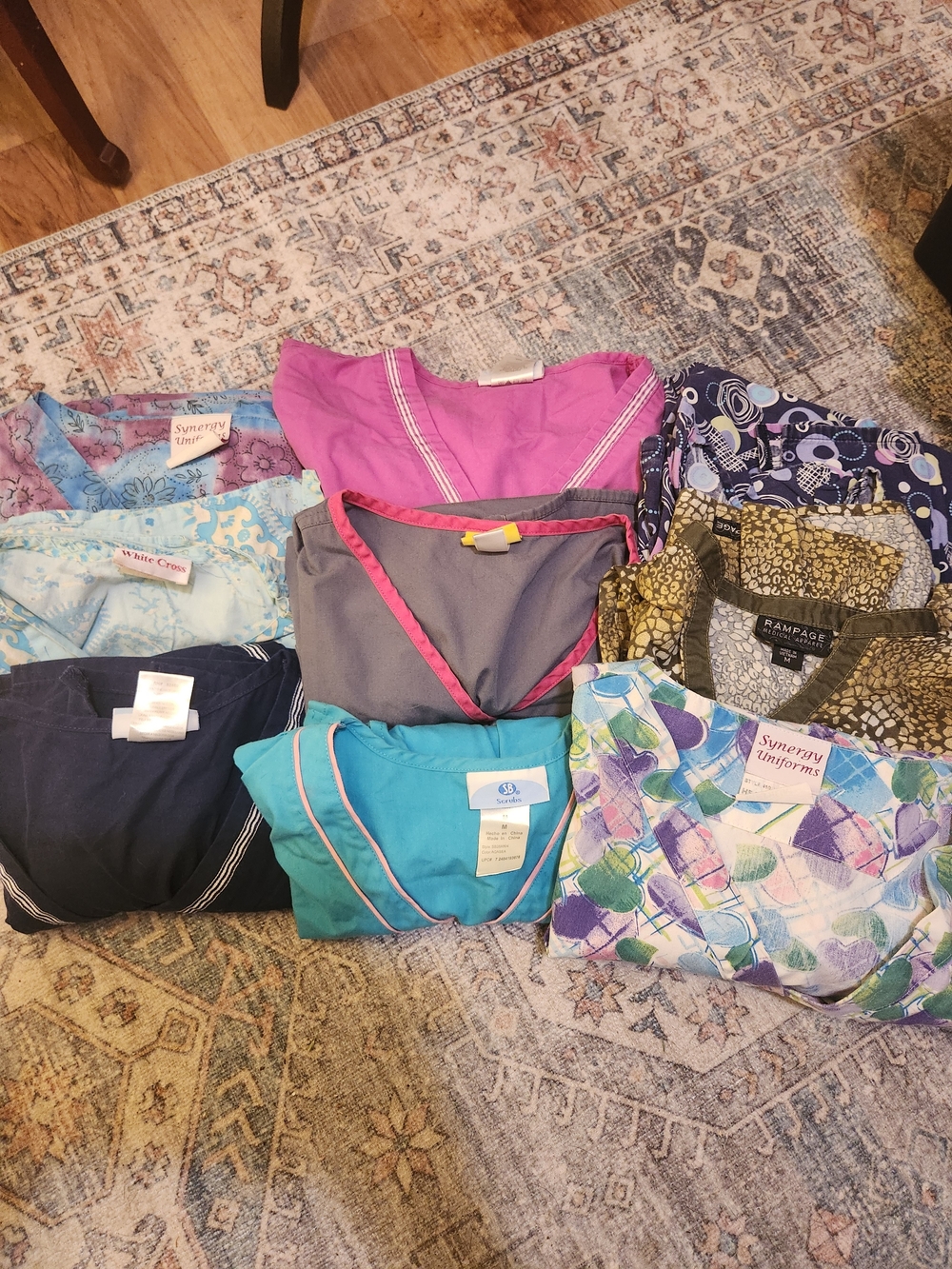 Mixed Women's Medical Scrub Tops - Assorted Colors